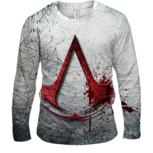 Чоловічий 3D лонгслів Assassin’s Creed лого
