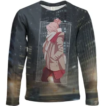 Детский 3D лонгслив Sakura casual style