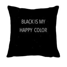 3D подушка Black is my happy color