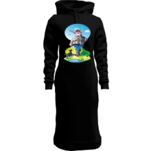 Худі сукня Мисливець з псом