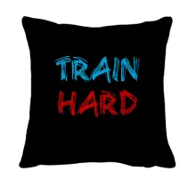 3D подушка з великим написом TRAIN HARD