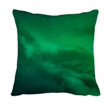 3D подушка с зеленым космосом
