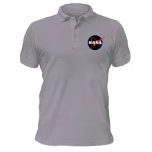 Футболка поло з логотипом Nasa (чорний)
