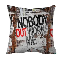 3D подушка Nobody outworks me