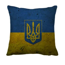 3D подушка с флагом и гербом Украины