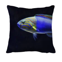 3D подушка з синьою рибкою