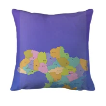 3D подушка з контурною картою України