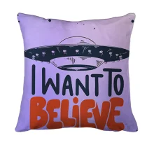 3D подушка I want to believe с НЛО