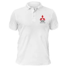 Футболка поло с лого Mitsubishi Motors