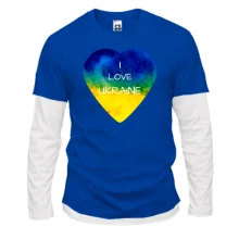 Лонгслів Комбі "I love Ukraine" на серці
