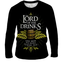 Чоловічий 3D лонгслів Lord of The Drinks