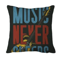 3D подушка music never sleeps