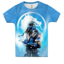 Детская 3D футболка Mortal Kombat Саб-Зиро