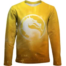 Детский 3D лонгслив Mortal Kombat Logo