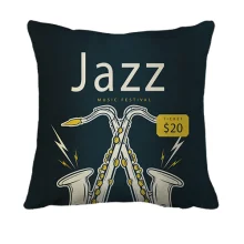 3D подушка Jazz music fest