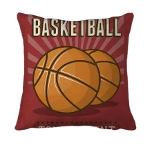 3D подушка Basketball Tournament с двумя мячами