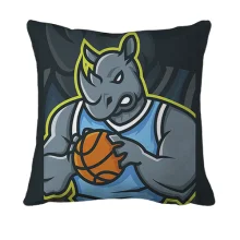 3D подушка Basketball носорог