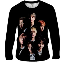 Мужской 3D лонгслив с группой БТС (BTS)