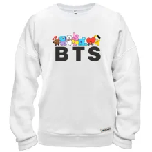 Свитшот BTS (надпись с иконками)