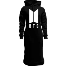 Худи платье BTS logo