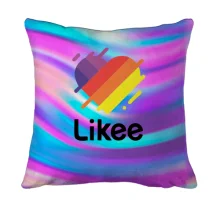 3D подушка Likee на абстрактных волнах