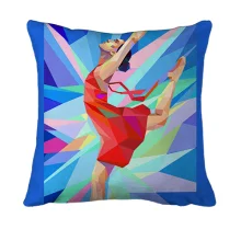 3D подушка Gymnast low poly