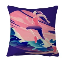 3D подушка Running Girl Art