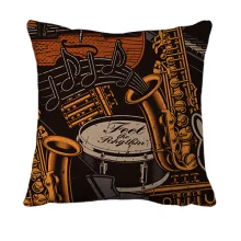 3D подушка Music Instruments with Notes
