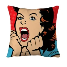 3D подушка Screaming Pop Art