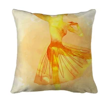 3D подушка Ballerina Watercolor