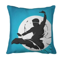 3D подушка Silhouette and the moon
