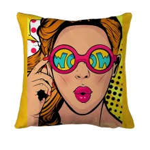 3D подушка Girl Wow Pop Art