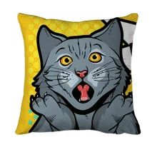3D подушка Cat Wow Pop Art