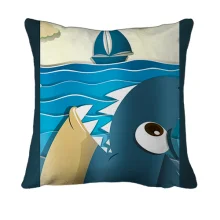 3D подушка Big shark and Small ship