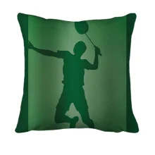 3D подушка Tennis player Silhouette