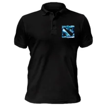 Футболка поло Dota 2 Blue logo