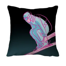 3D подушка Skier Art