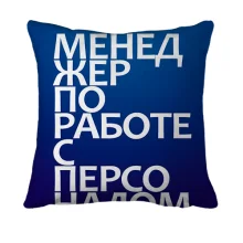 3D подушка МЕНЕДЖЕР ПО РАБОТЕ С ПЕРСОНАЛОМ