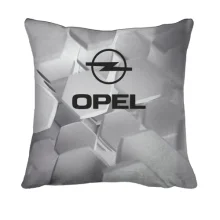 3D подушка Opel на фоне геометрических сот