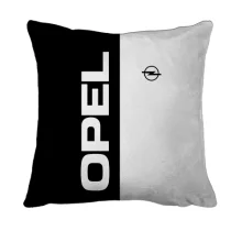3D подушка Opel logo (Black and White)