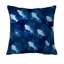 3D подушка Blue fish pattern