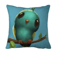 3D подушка Blue Bird на гілці