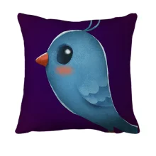 3D подушка Light-blue bird