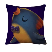 3D подушка Bird with bow tie