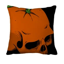 3D подушка Skull-Orange