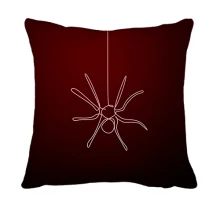 3D подушка Spider white line