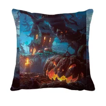 3D подушка Night halloween landscape
