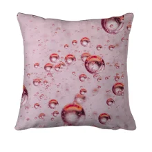 3D подушка Pink bubbles pattern