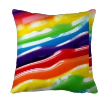 3D подушка Rainbow stripes