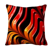 3D подушка Abstraction red lines